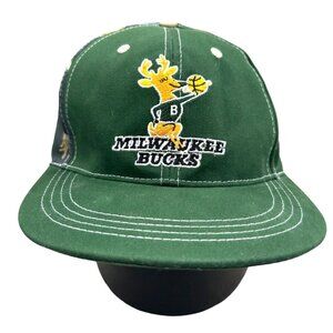 Sky High‎ Milwaukee Bucks Green Cap Hat BMO Marques Johnson Number 8 Adjustable
